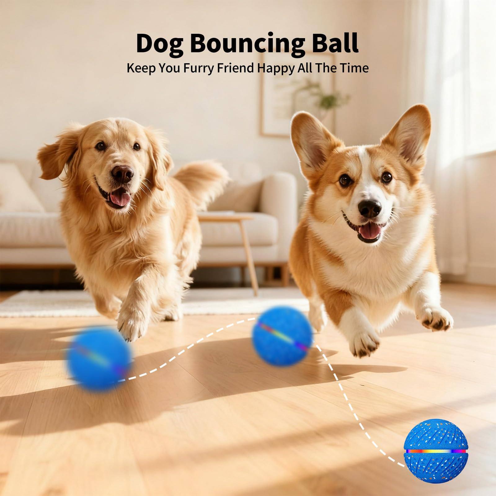 Smart Light-Up Moving Dog Ball Toy
