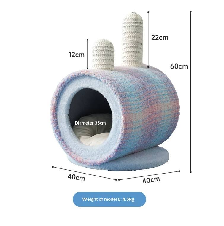 Starry Sky Enclosed Cat Bed