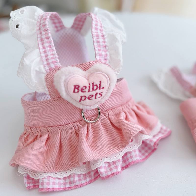 Denim Pet Harness Dress