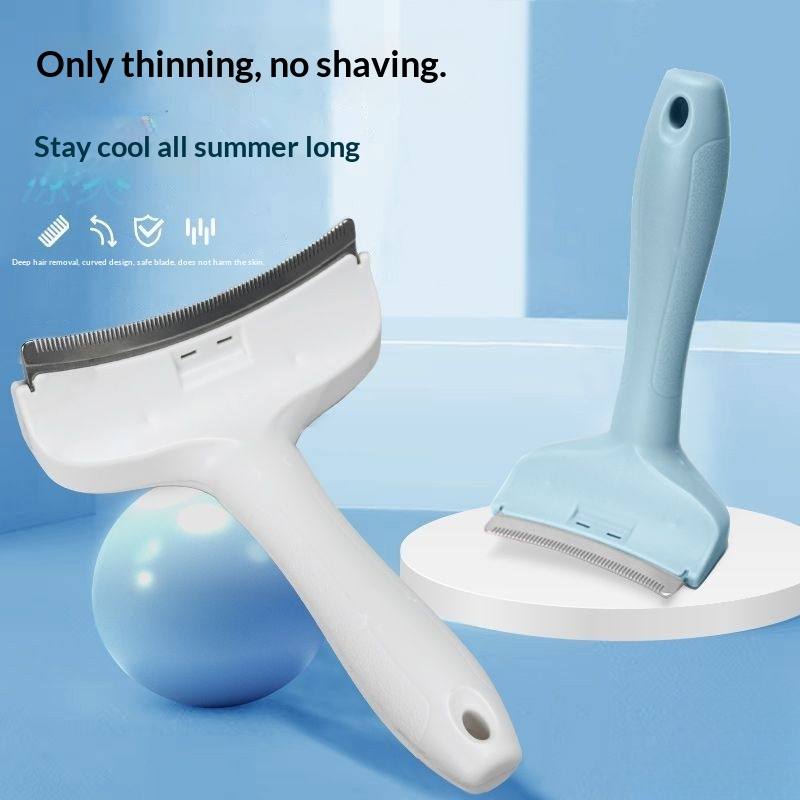 Dual-Use Cat Fur Thinning & Deshedding Brush