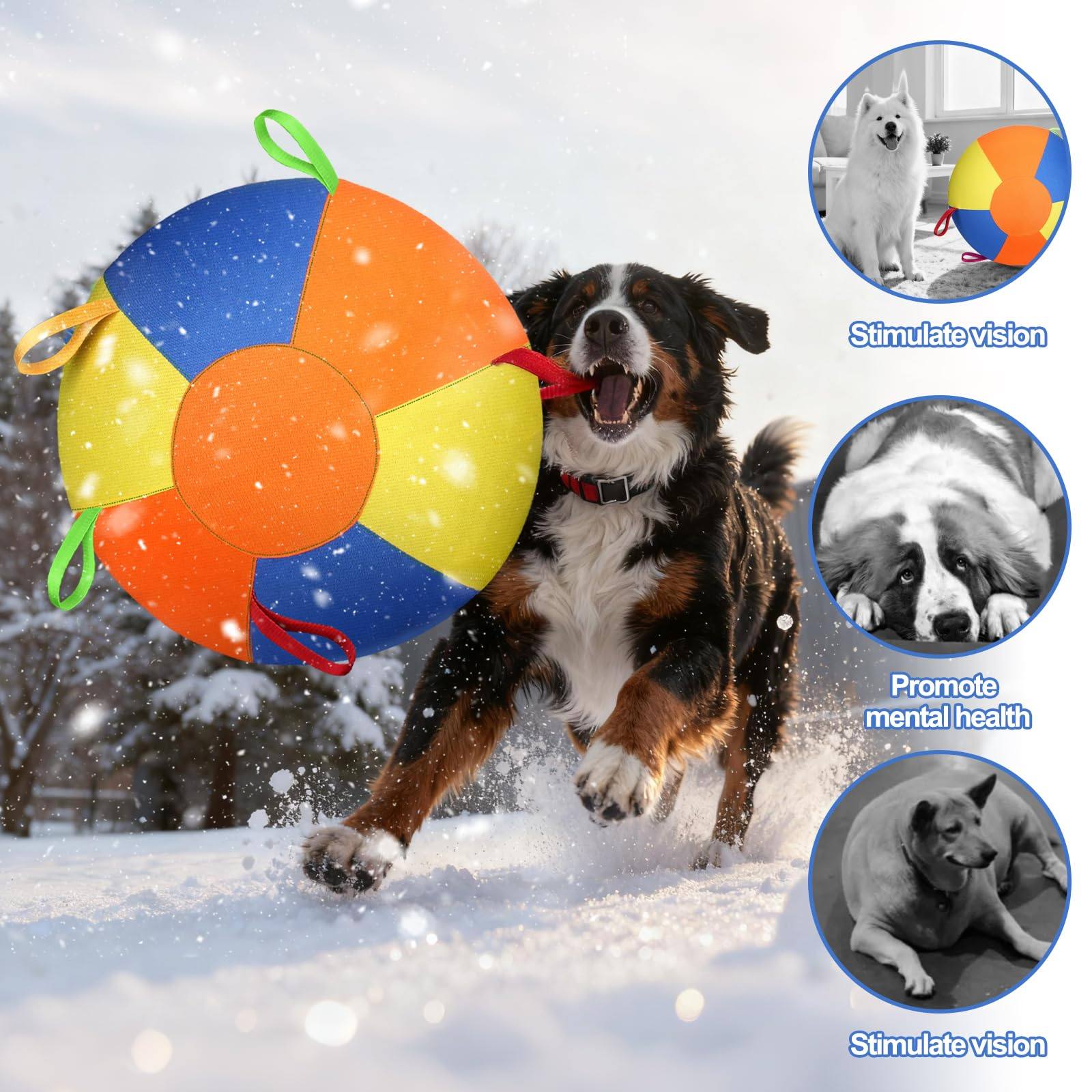 Inflatable Herding Ball with Handles for Dogs
