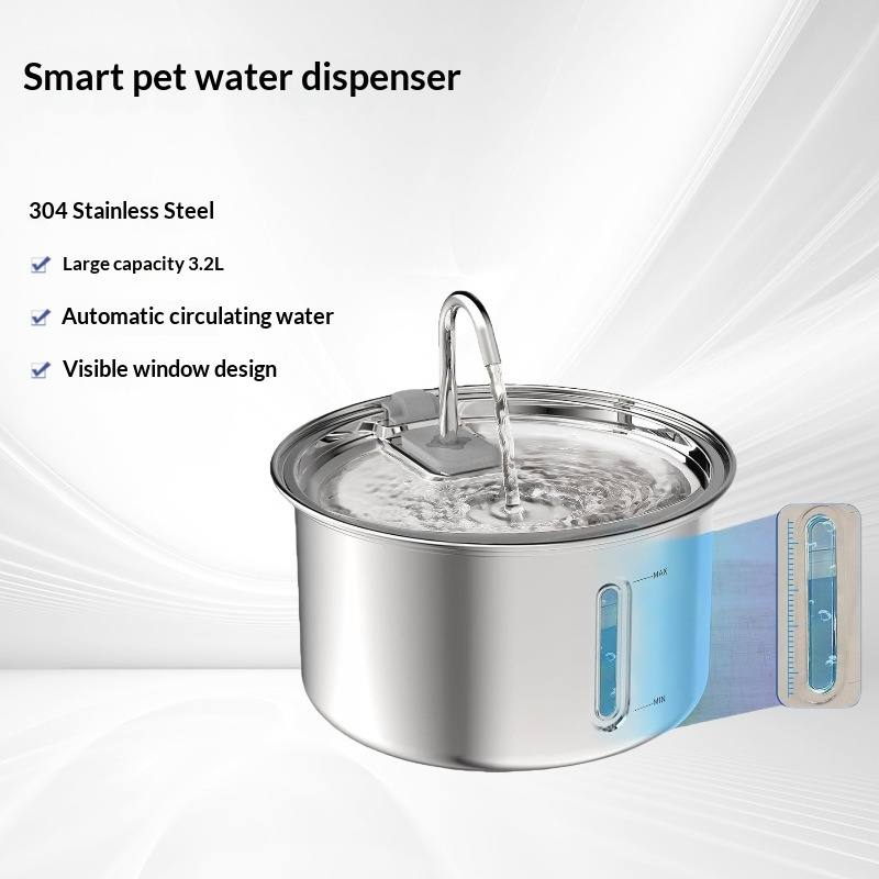 Stainless Steel Pet Water Fountain