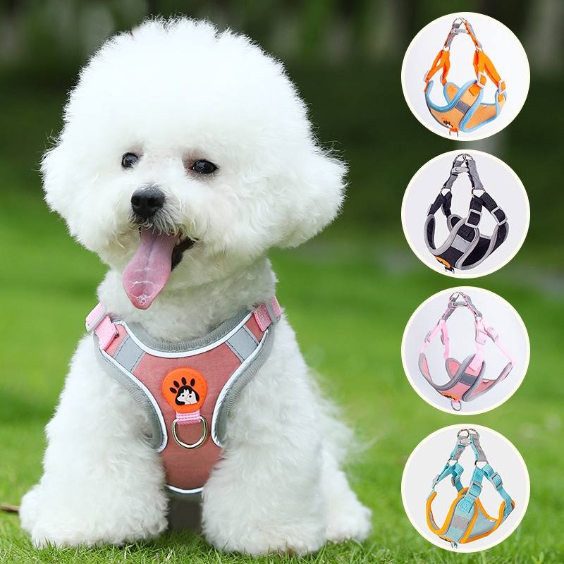 Reflective Padded Dog Harness and Lead Set