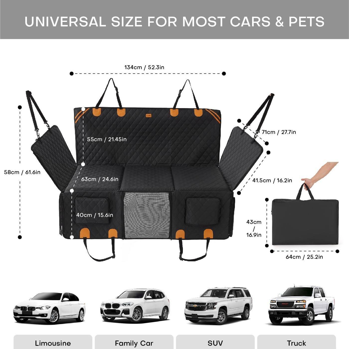 Waterproof Car Seat Extender Dog Mat