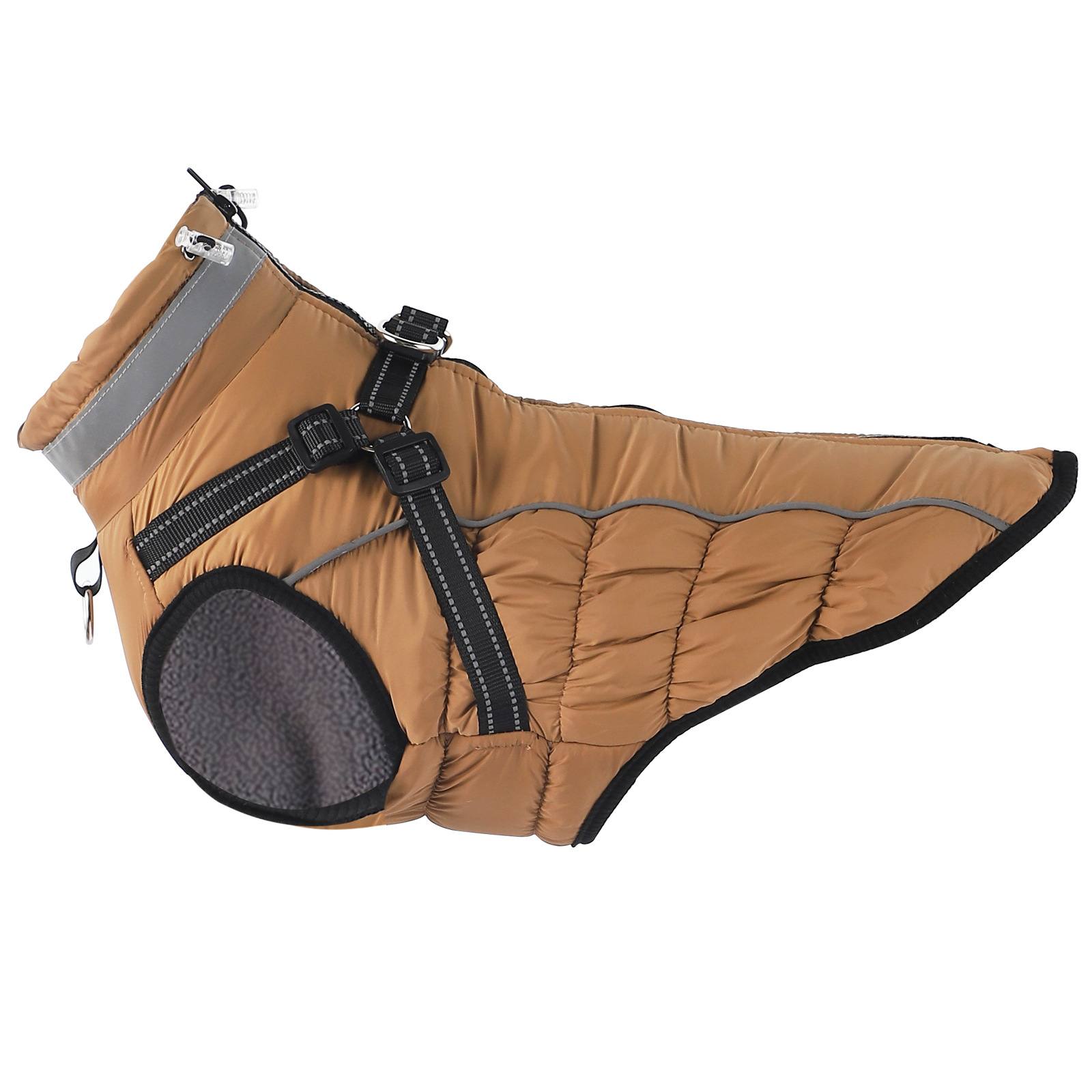 Waterproof Reflective Fleece Dog Coat