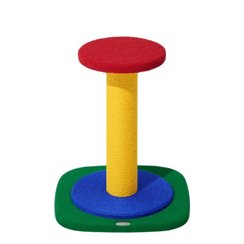 Colourful Sisal Cat Scratching Post With Perch