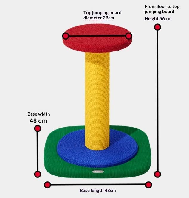 Multi-Level Sisal Cat Tree With Bed