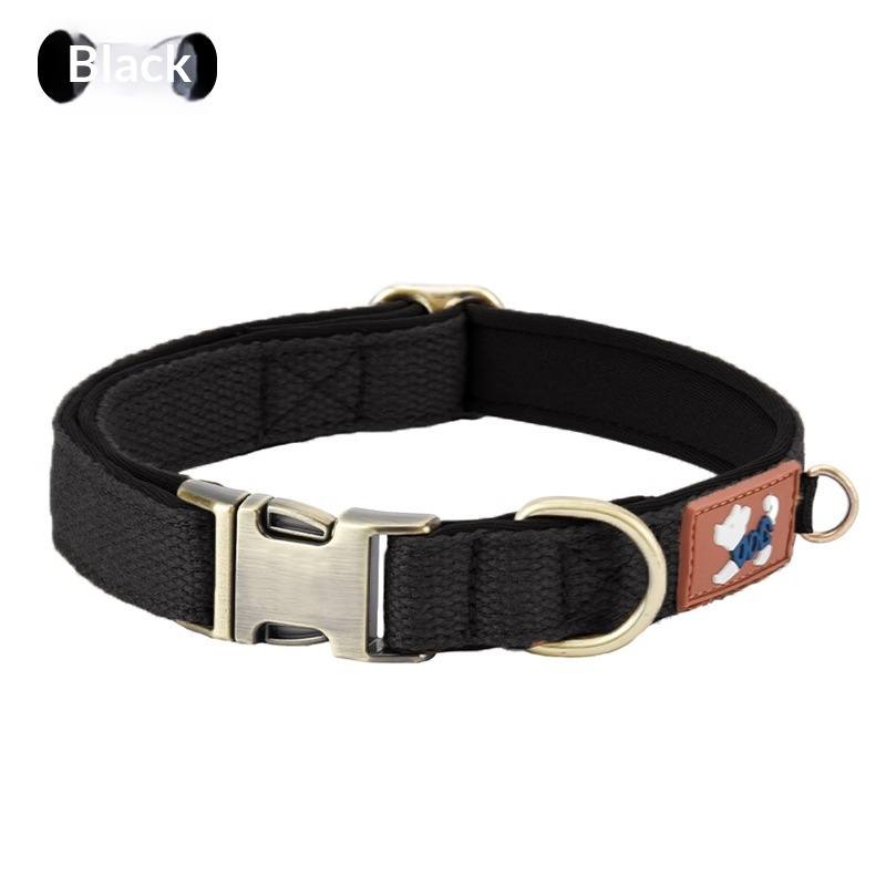 Padded Cotton-Lined Dog Collar