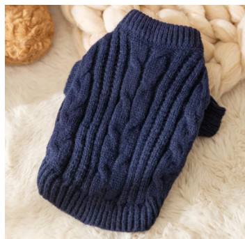 Pom-Pom Knit Cat Sweater
