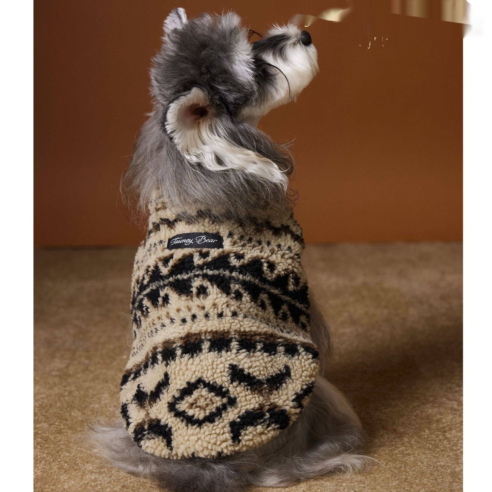 Fair Isle Sleeveless Fleece Dog Jumper