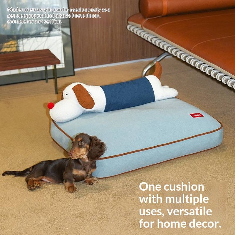 Plush Open Cat Bed Sofa