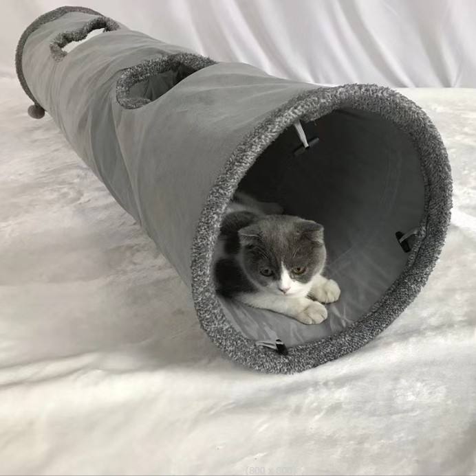 Collapsible Crinkle Cat Tunnel Toy
