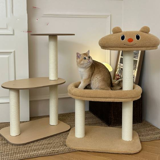 All-In-One Cat Scratching Post Climbing Frame