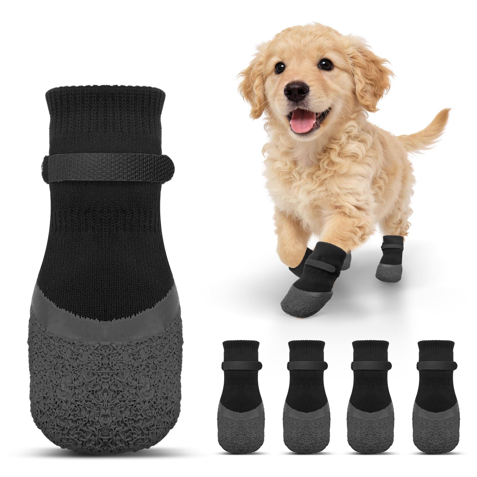 Anti-Slip Dog Socks (Set of 4)