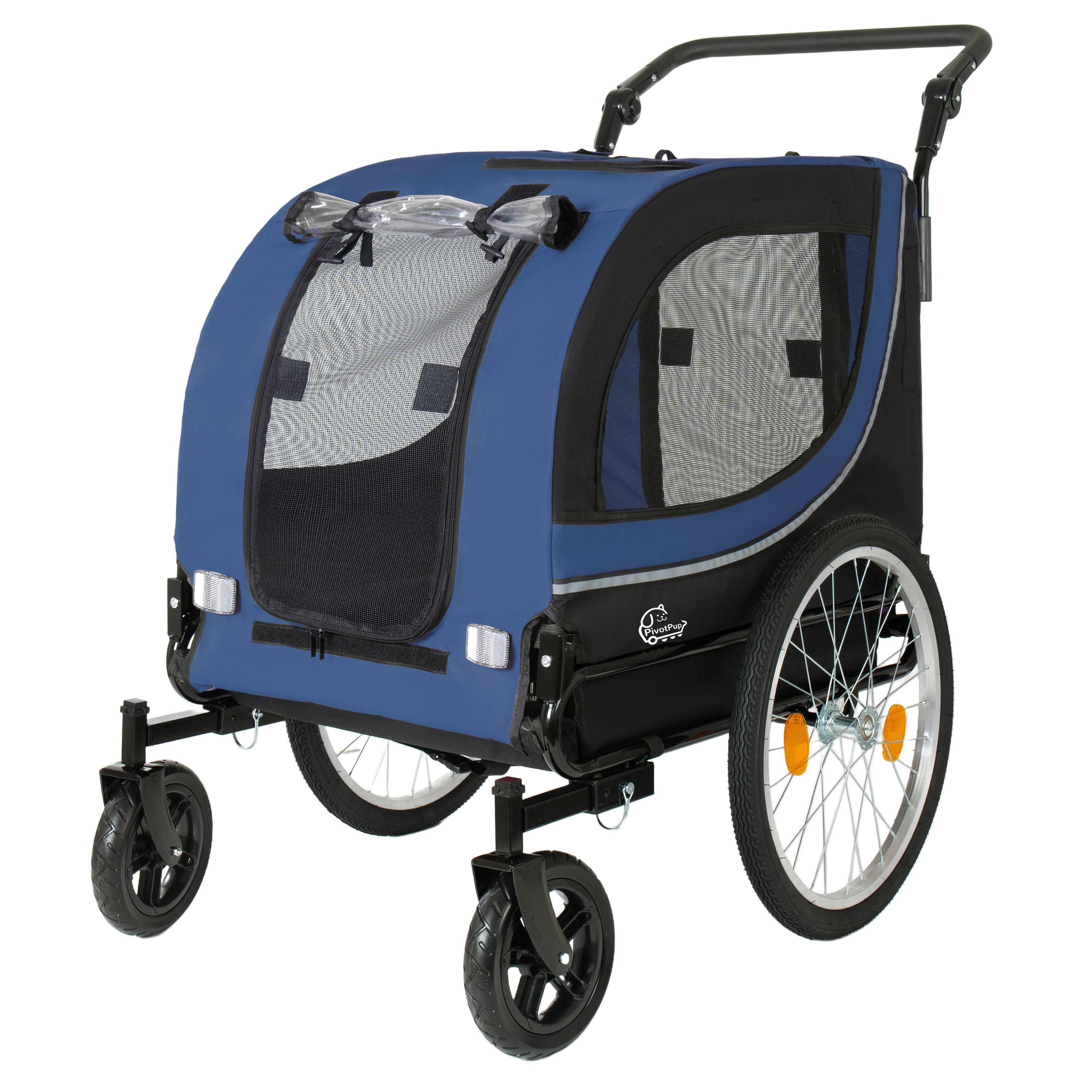 2-in-1 Dog Bike Trailer & Stroller