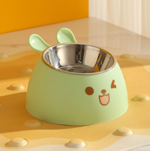 Rabbit Ear Pet Bowl Feeder Set