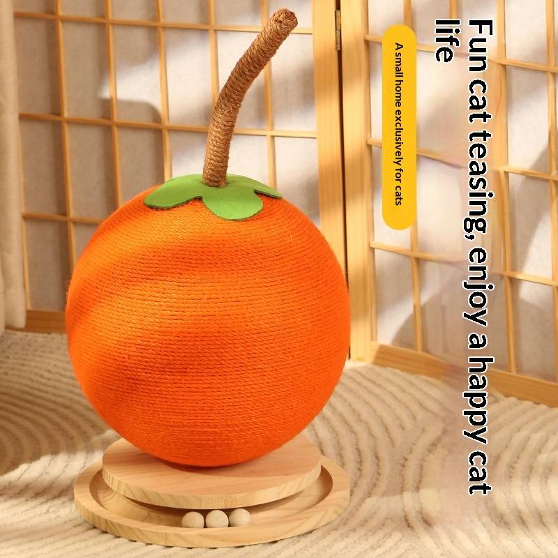 Wooden Sisal Ball Spinning Cat Toy