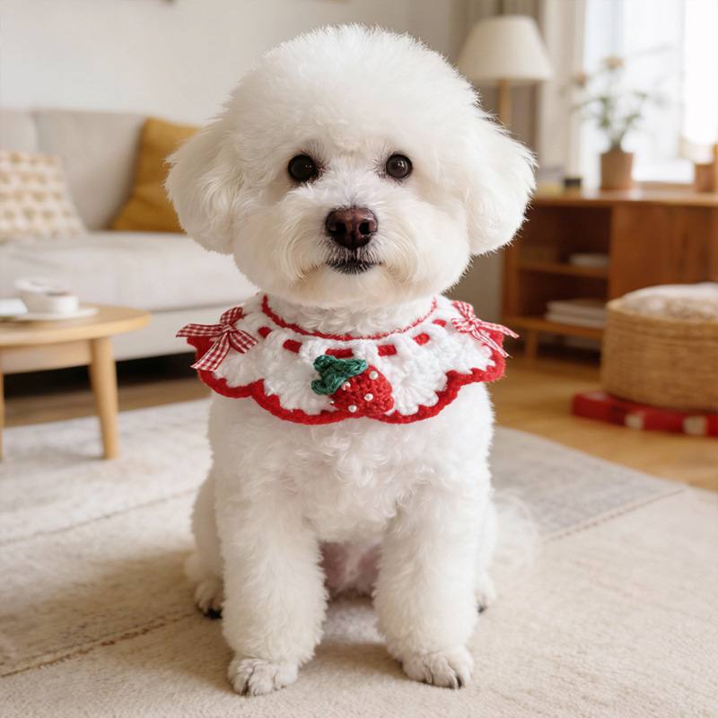 Knitted Pet Neck Warmer Scarf Collar
