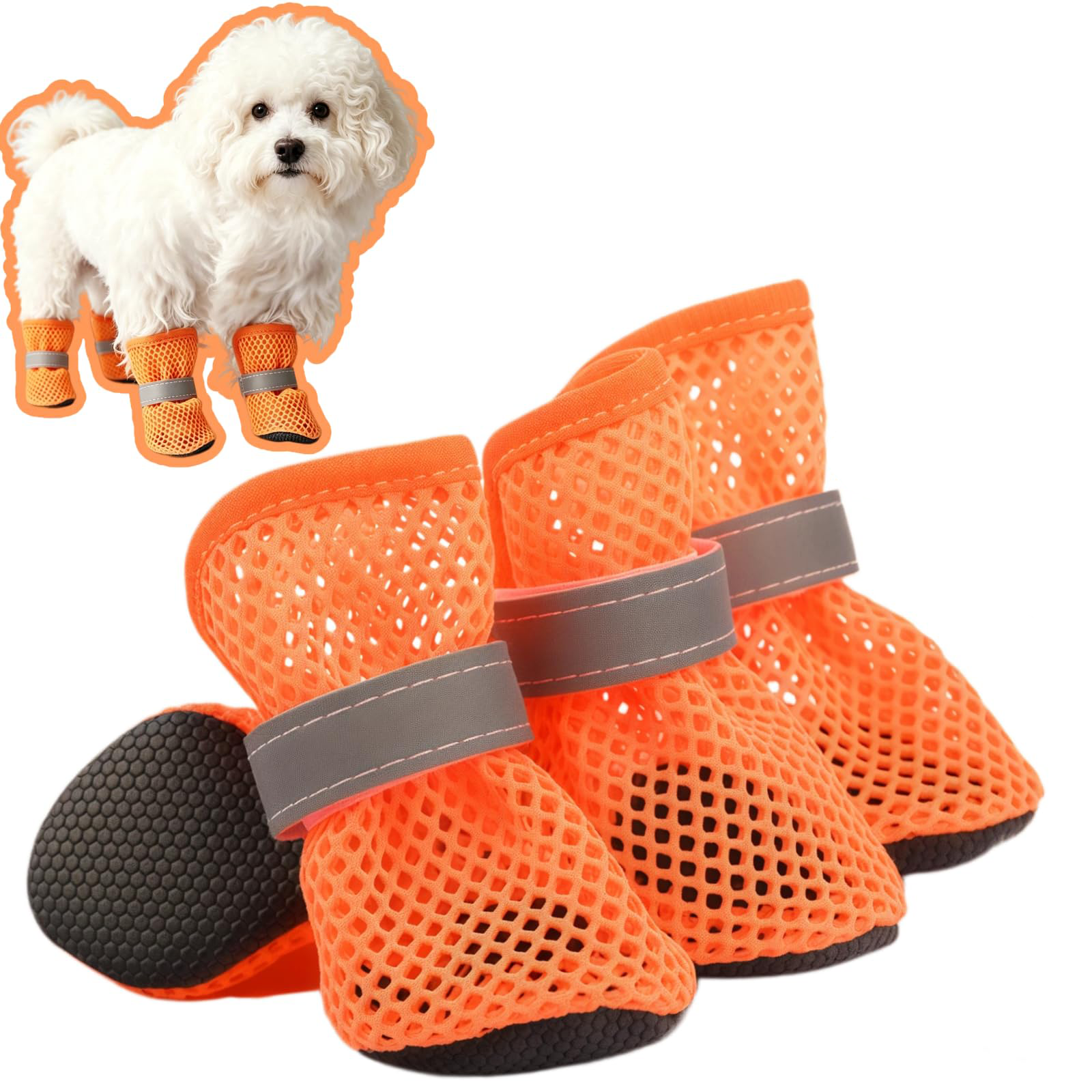 Non-Slip Mesh Summer Dog Boots
