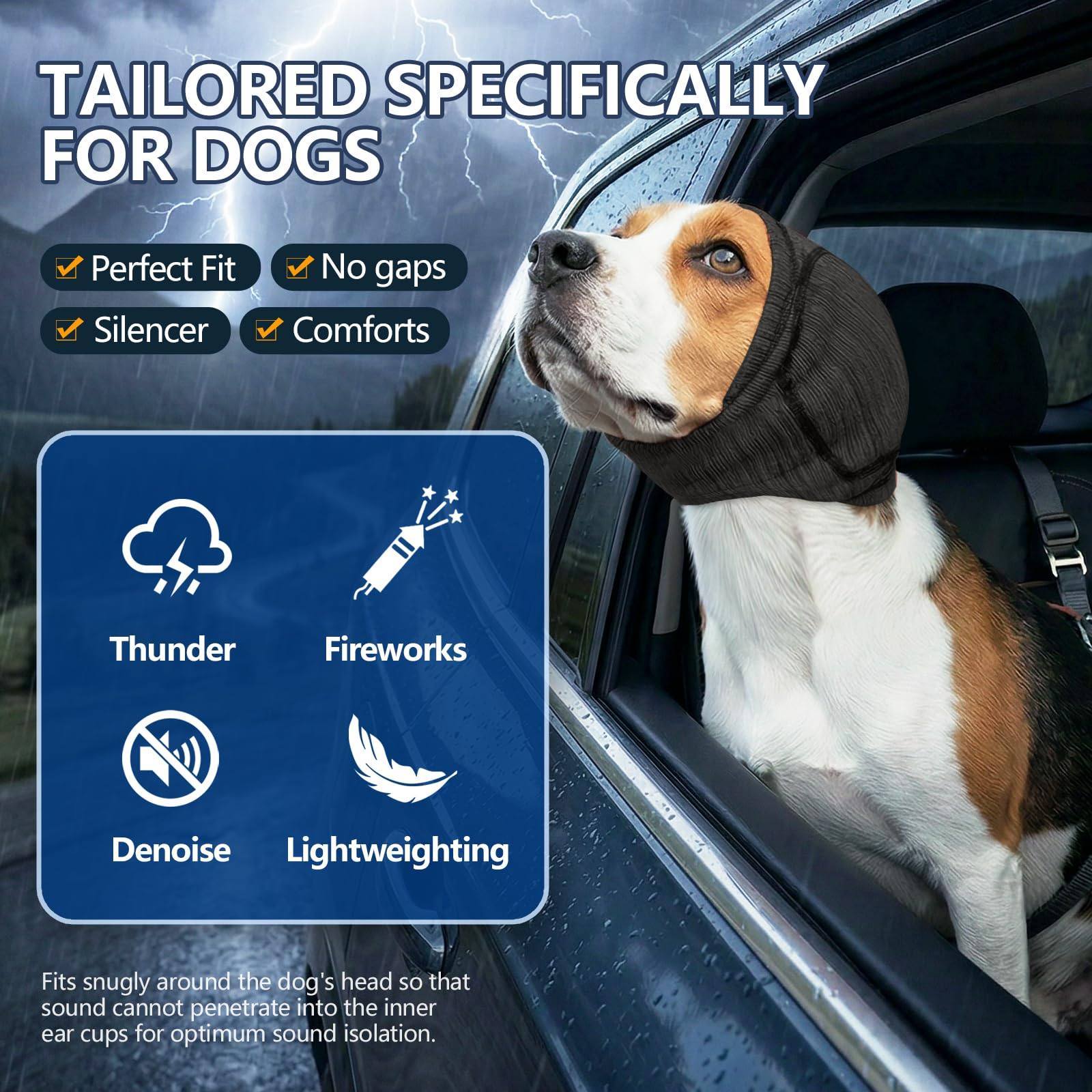 Dog Calming Ear Muffs – Anxiety, Fireworks & Thunder