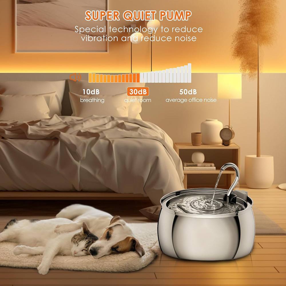Stainless Steel Cat Water Fountain