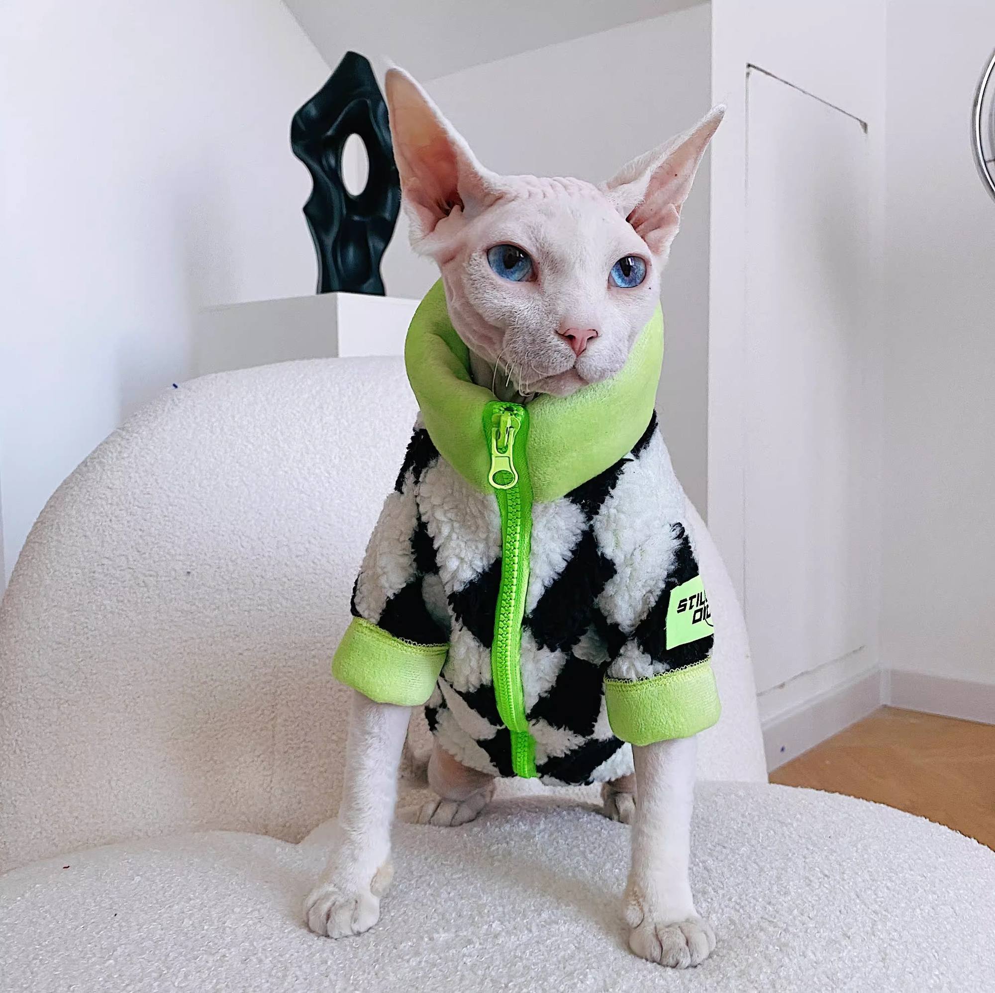 Hairless Cat Warm Fleece Jumper