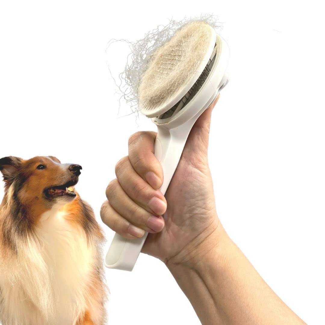 Self-Cleaning Slicker Grooming Brush