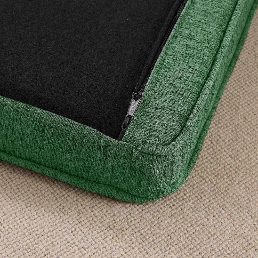 Elevated Linen Dog Sofa Bed, Olive
