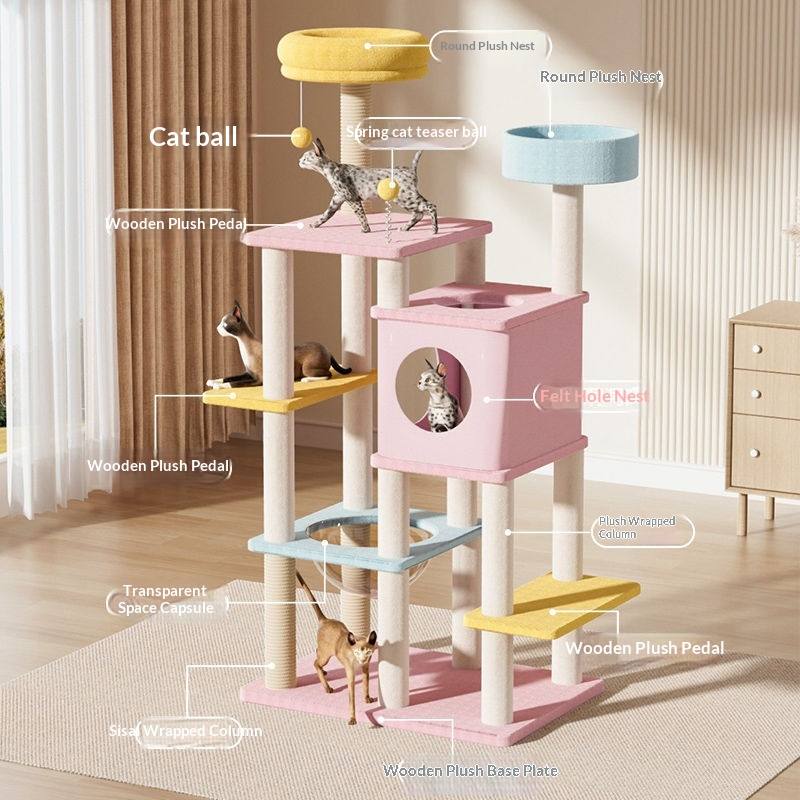 Cat Climbing Frame With Bed