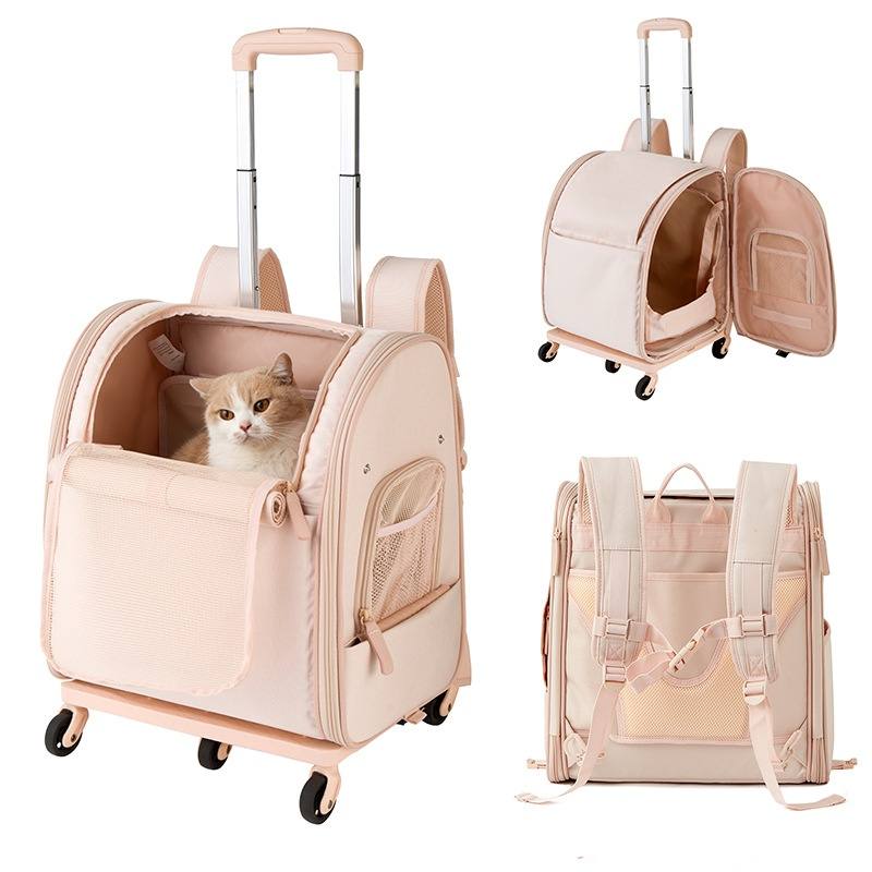Wheeled Pet Carrier Trolley Bag