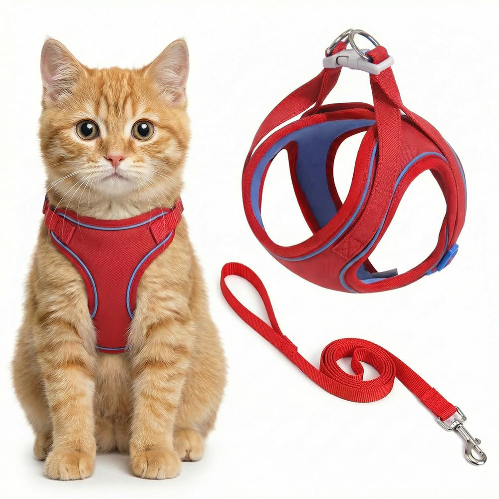 Escape-Proof Cat Harness And Lead Set