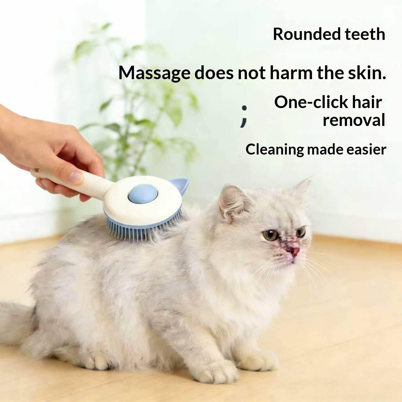 Self-Cleaning Cat Deshedding Brush