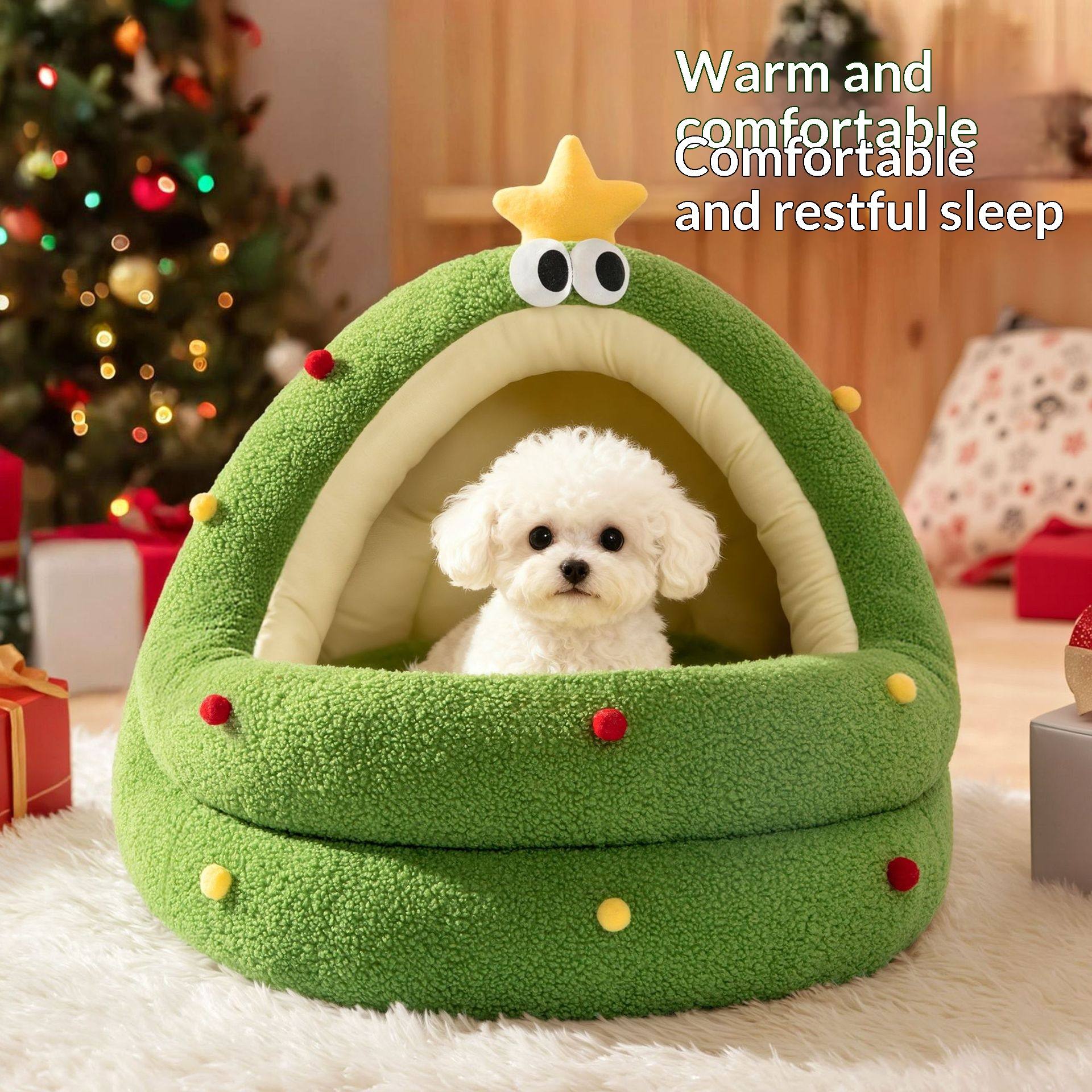 Pet Cosy Covered Cave Bed