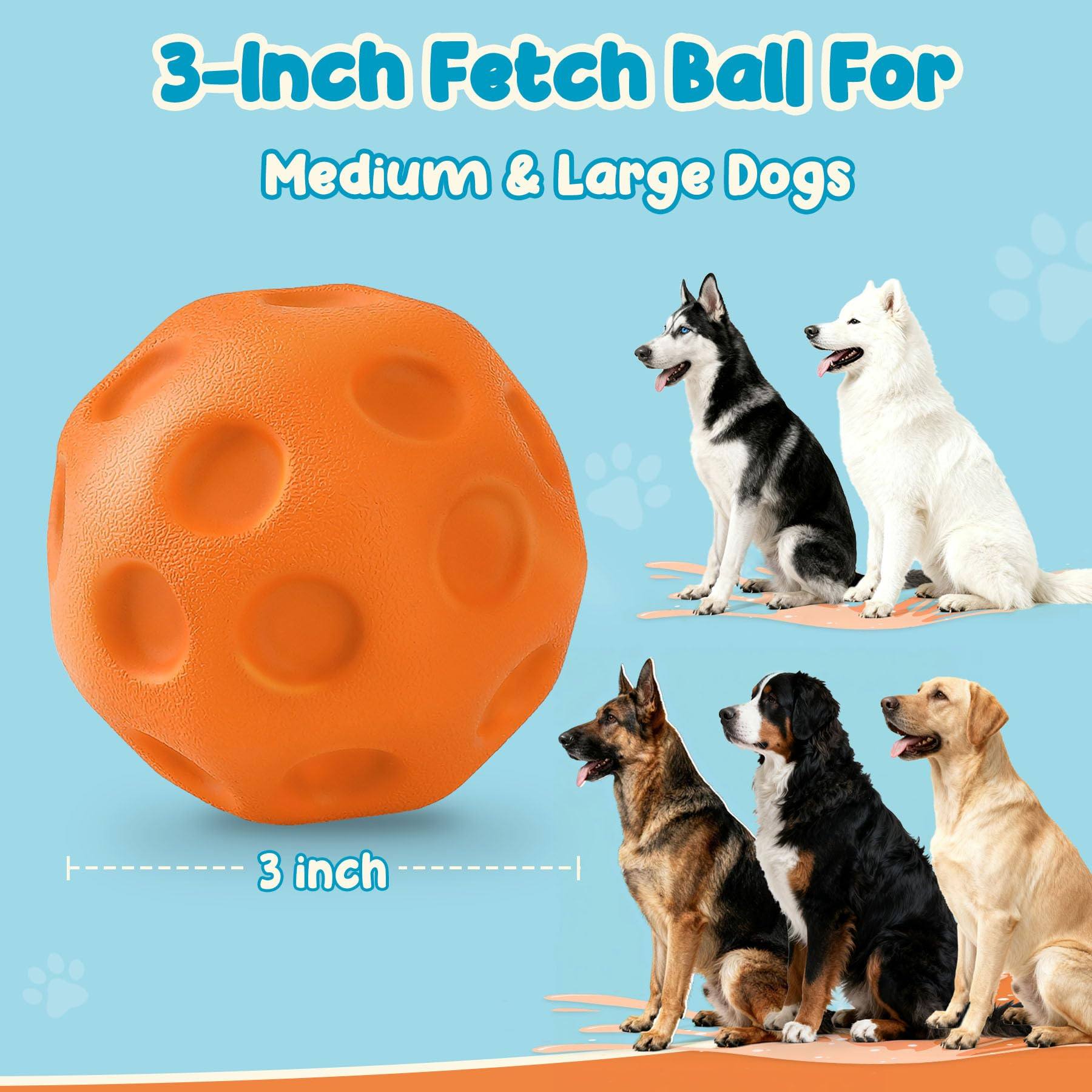 High-Bounce Dimpled Fetch Ball