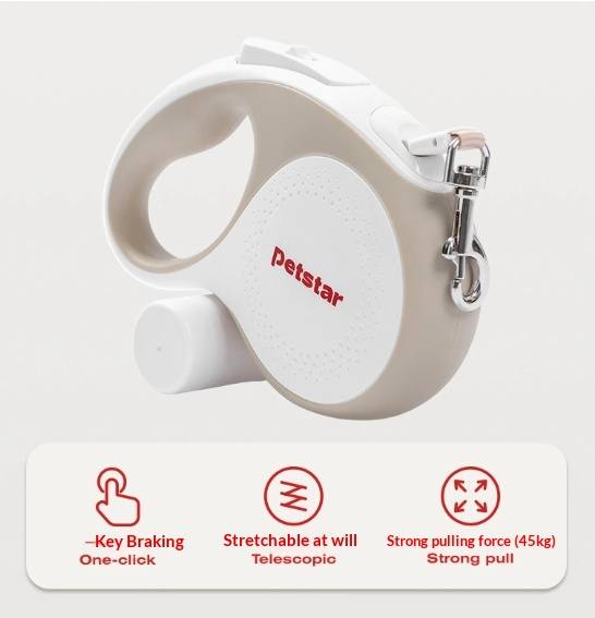 Retractable Dog Lead for Small and Medium Dogs