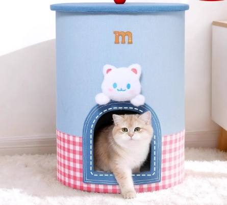 Space-Saving Cat Tree With Bed