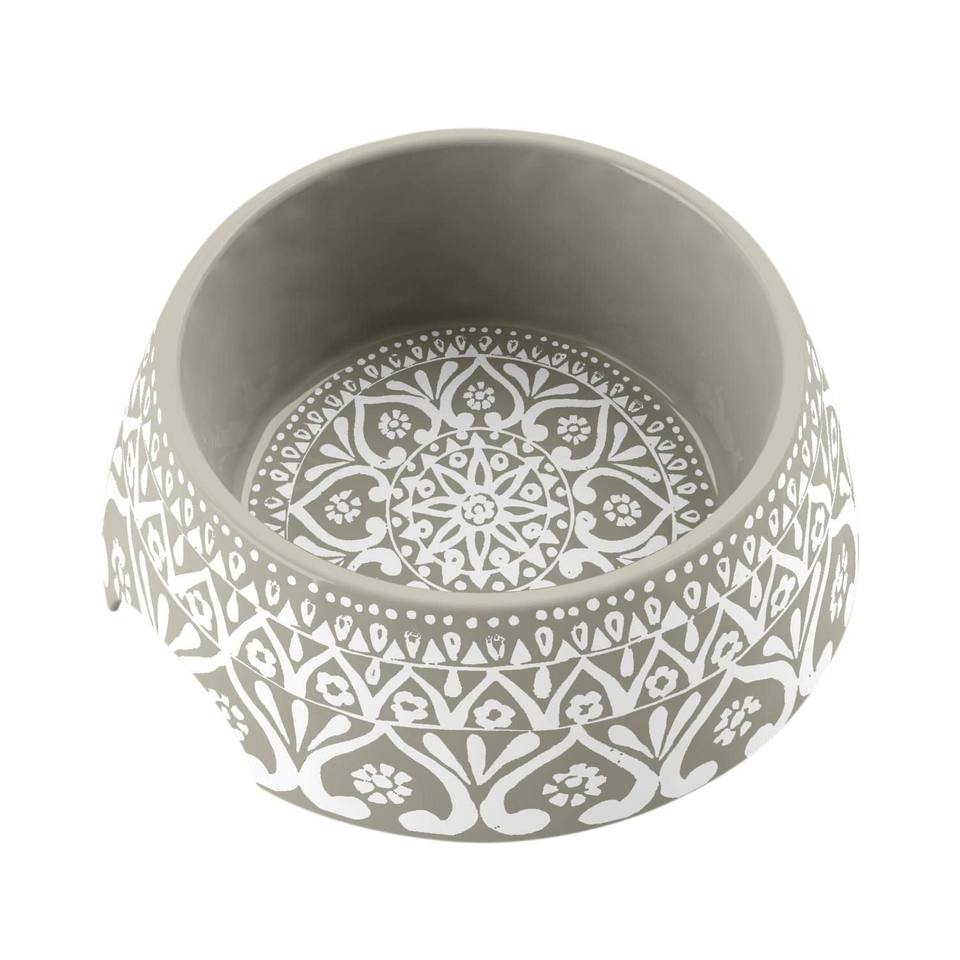 Tarhong Boho Medallion Melamine Dog Bowl – Medium