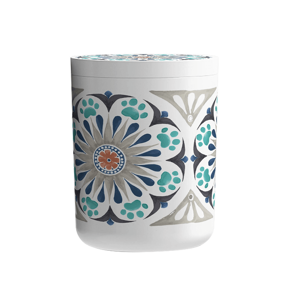 Tarhong Carmel Medallion Treat Jar with Lid – 65 oz