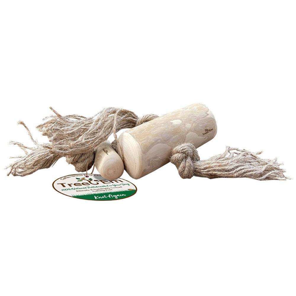 Coffee Wood & Hemp Rope Dog Chew