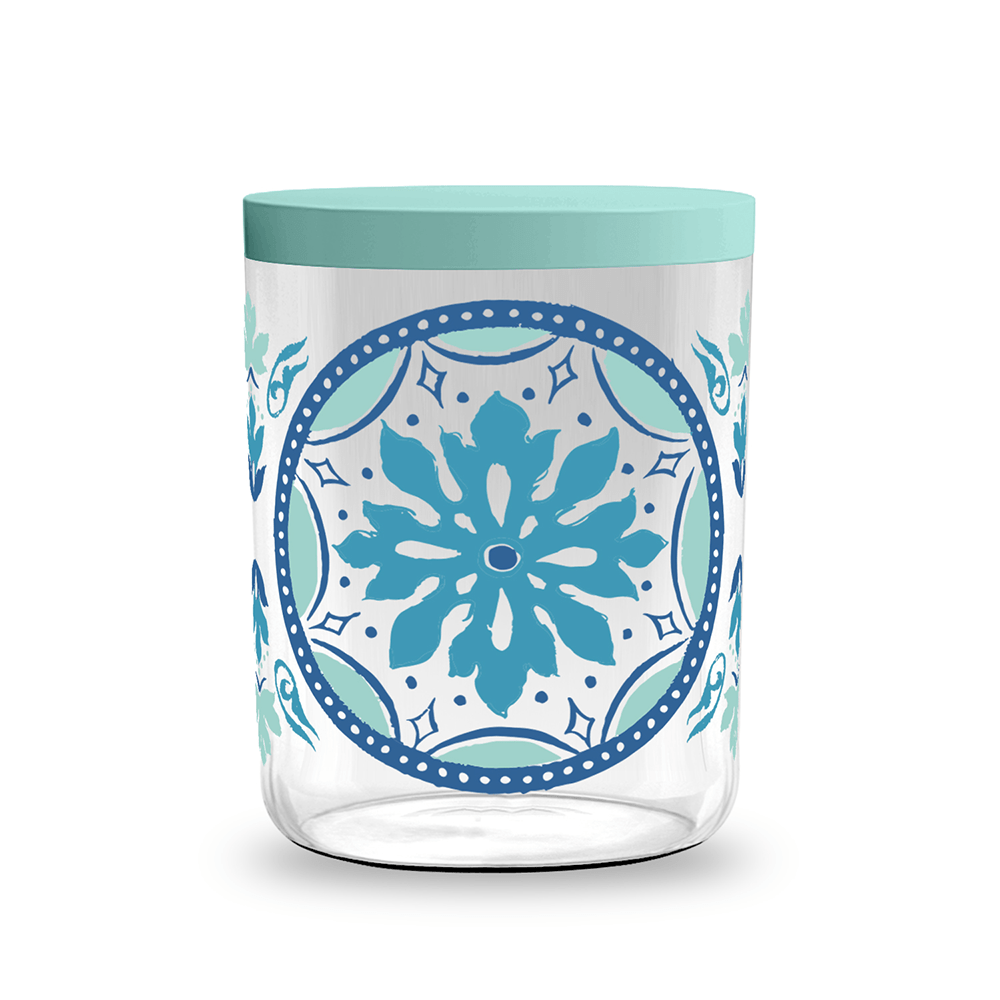Tarhong Gibraltar Cat Motif Treat Jar with Lid – 65 oz