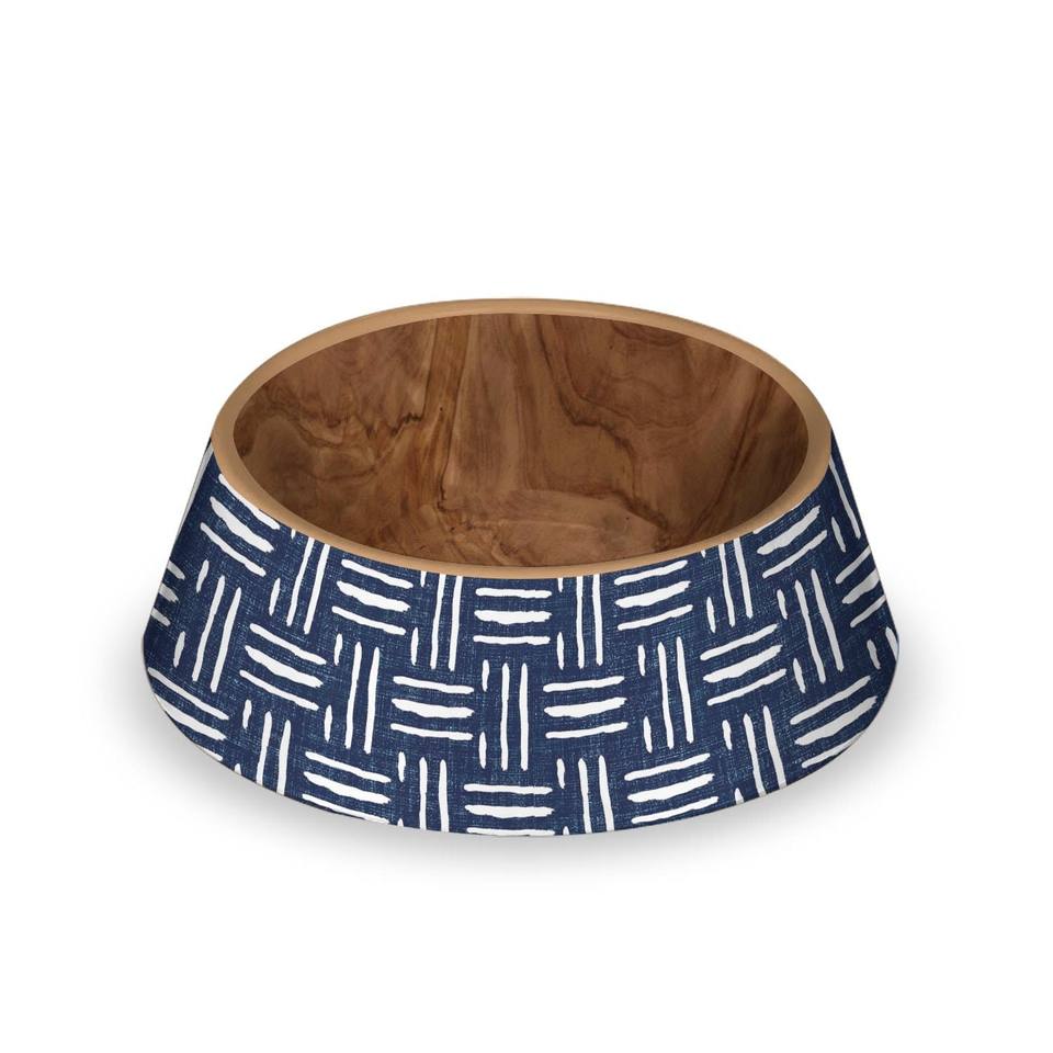 Tarhong Indigo Oasis Melamine Pet Bowl