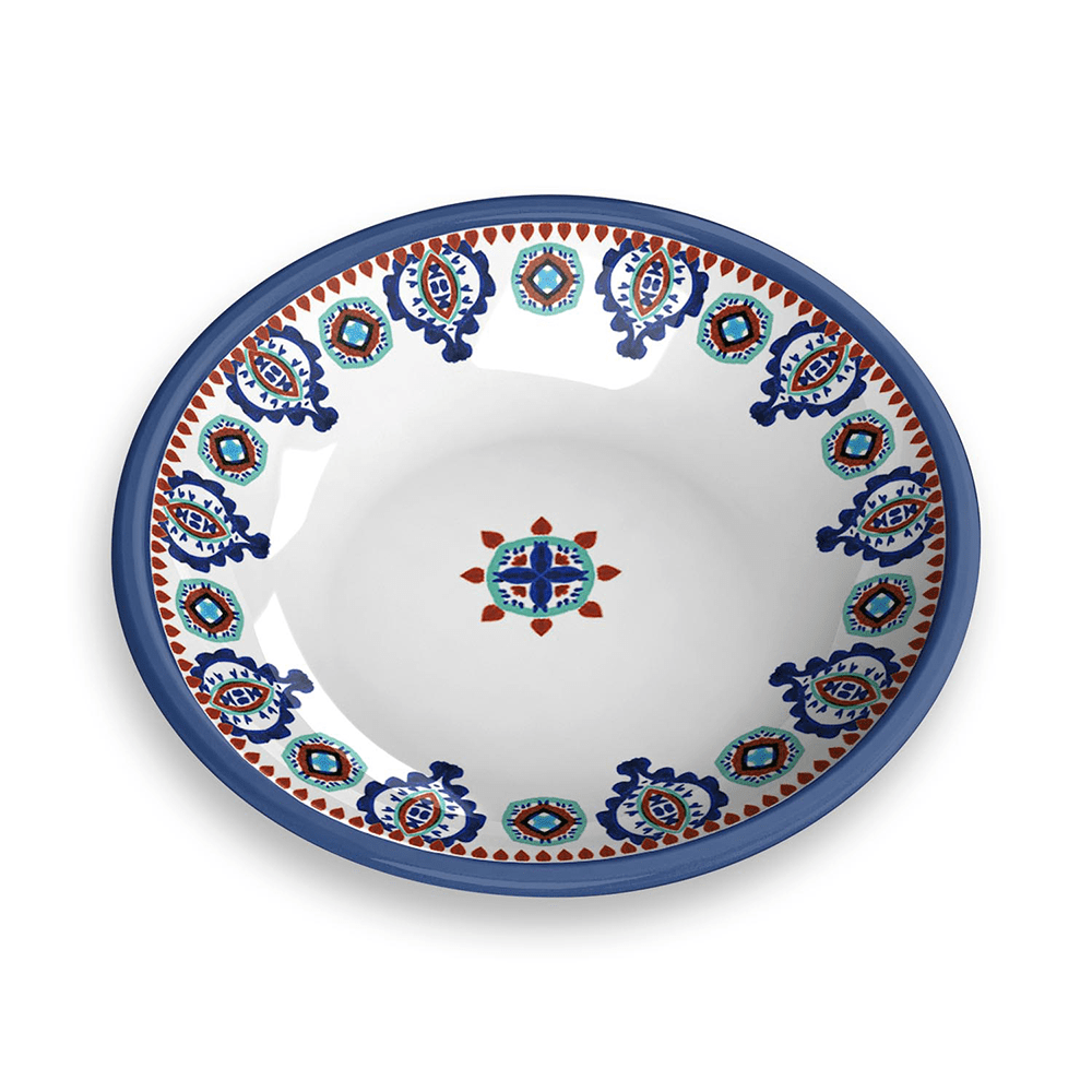 Tarhong Moroccan Melamine Cat Saucer – Blue Pattern