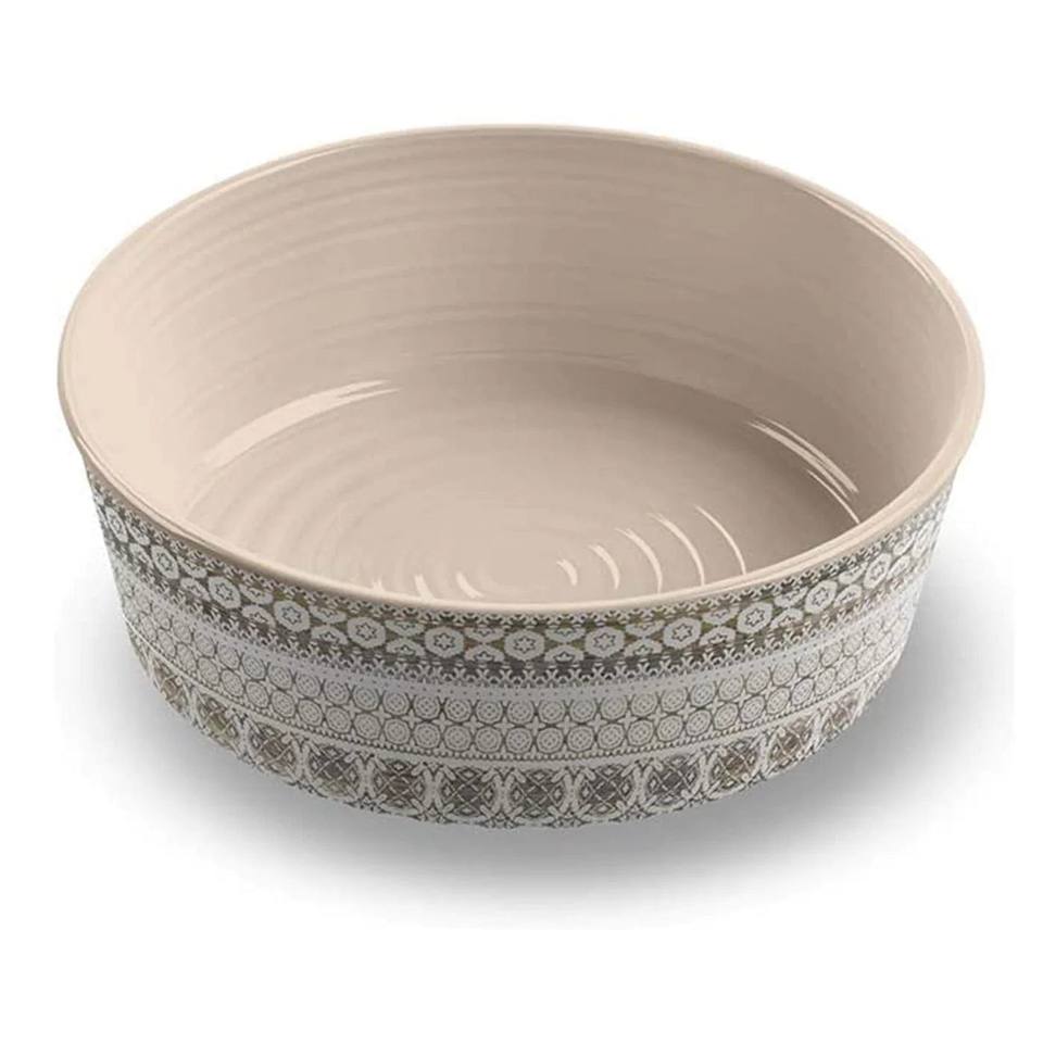 Tarhong Moroccan Wood Large Melamine Dog Bowl (21cm)
