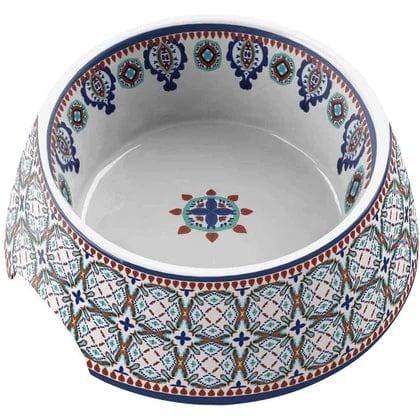 Tarhong Multi-Coloured Medium Melamine Dog Bowl (14cm)