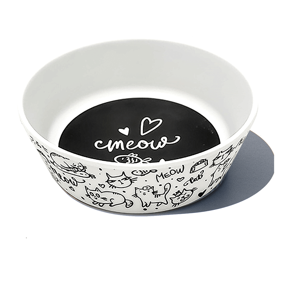 Tarhong Meow Cat Bowl — Melamine, BPA-Free