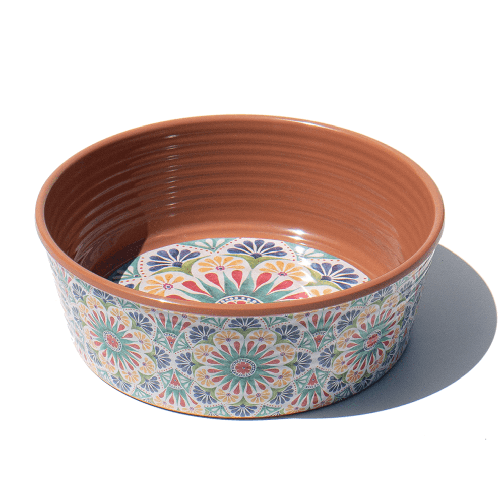 Tarhong Rio Medallion Small Melamine Pet Bowl