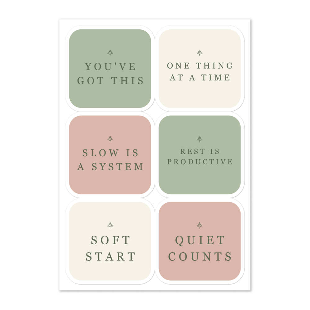 The Gentle Reminders Sticker Sheet