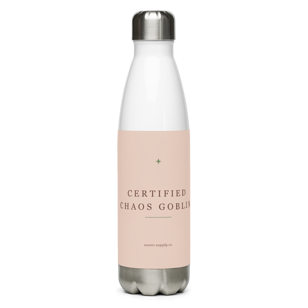 Certified Chaos Goblin Water Bottle