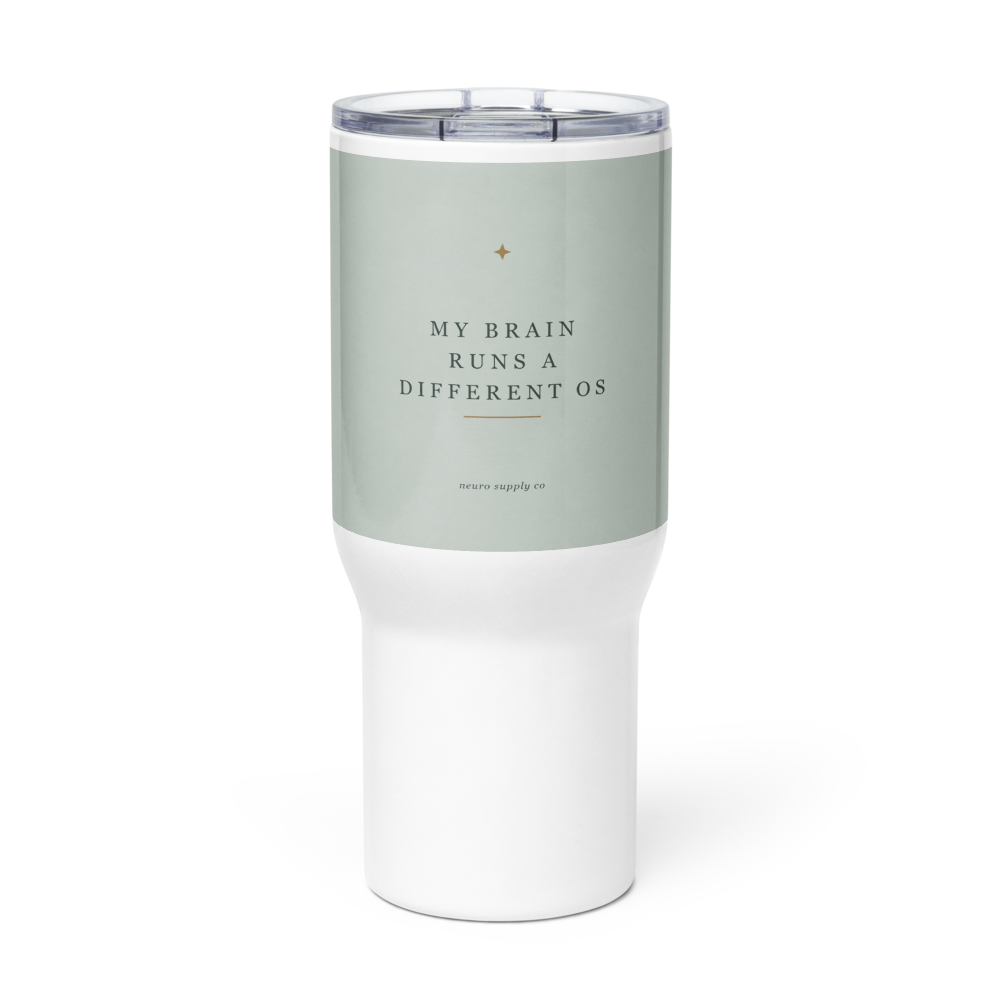 My Brain Runs a Different OS Travel Mug