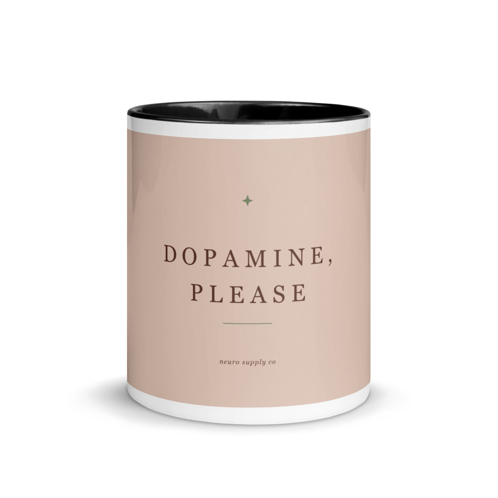 Dopamine, Please Colour-Inside Mug